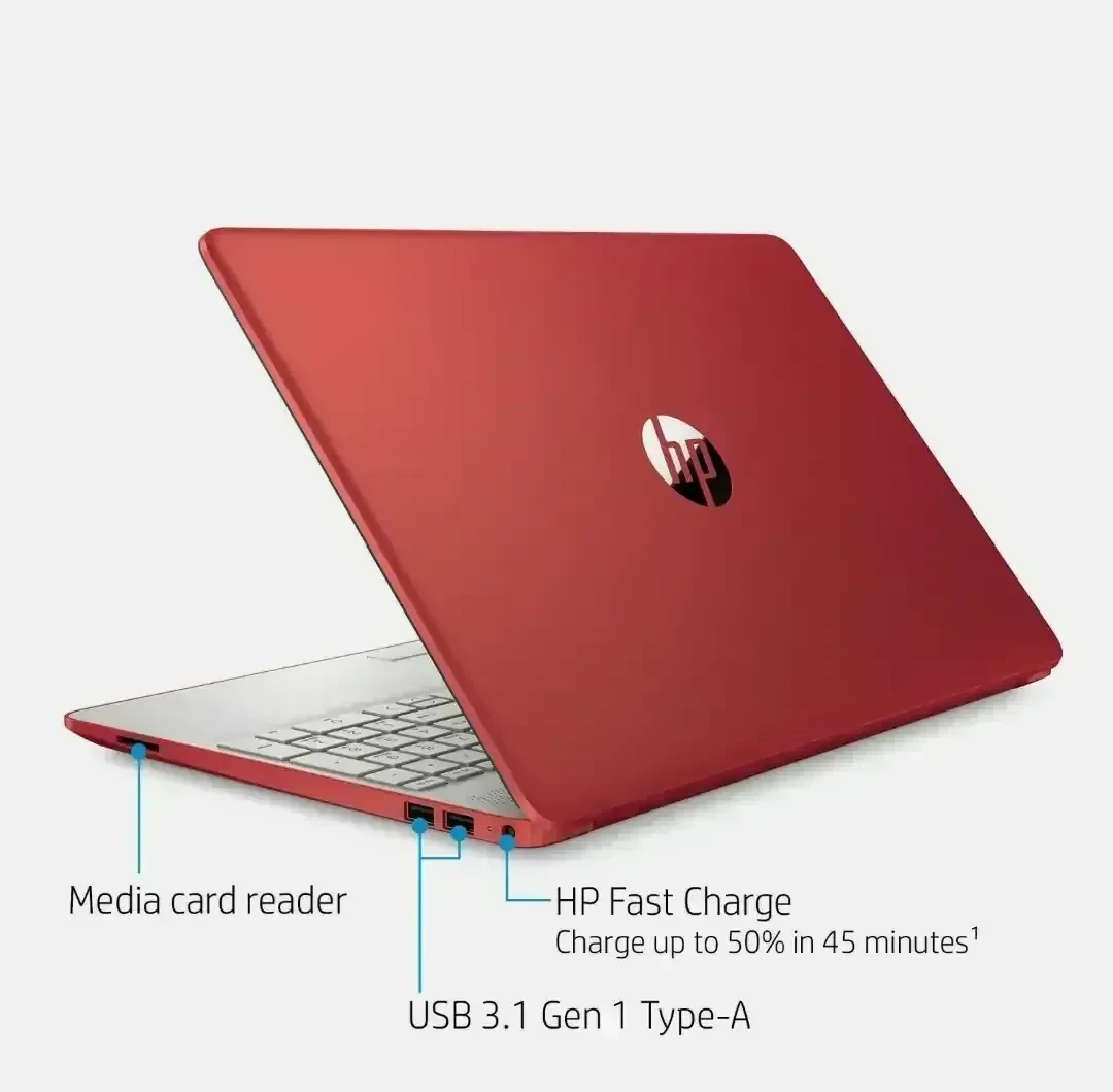 Laptop HP 15.6" Red 4