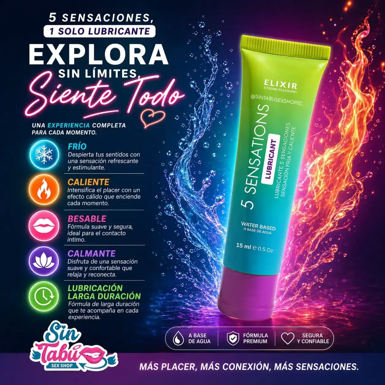 LUBRICANTE 5 SENSACIONES 
