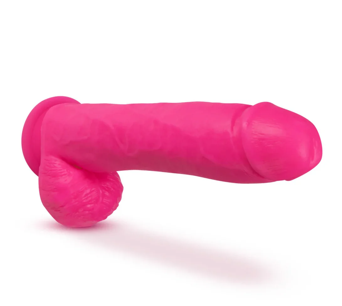 Neo Elite By Blush® | Neon Purple: 10.5-Inch Long Dildo - Made with Purio™ Silicone & SensaFeel® Dual Density Realistic Technology 2