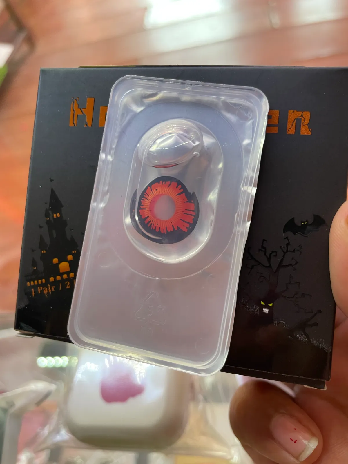 Pupilentes de halloween-red wizards