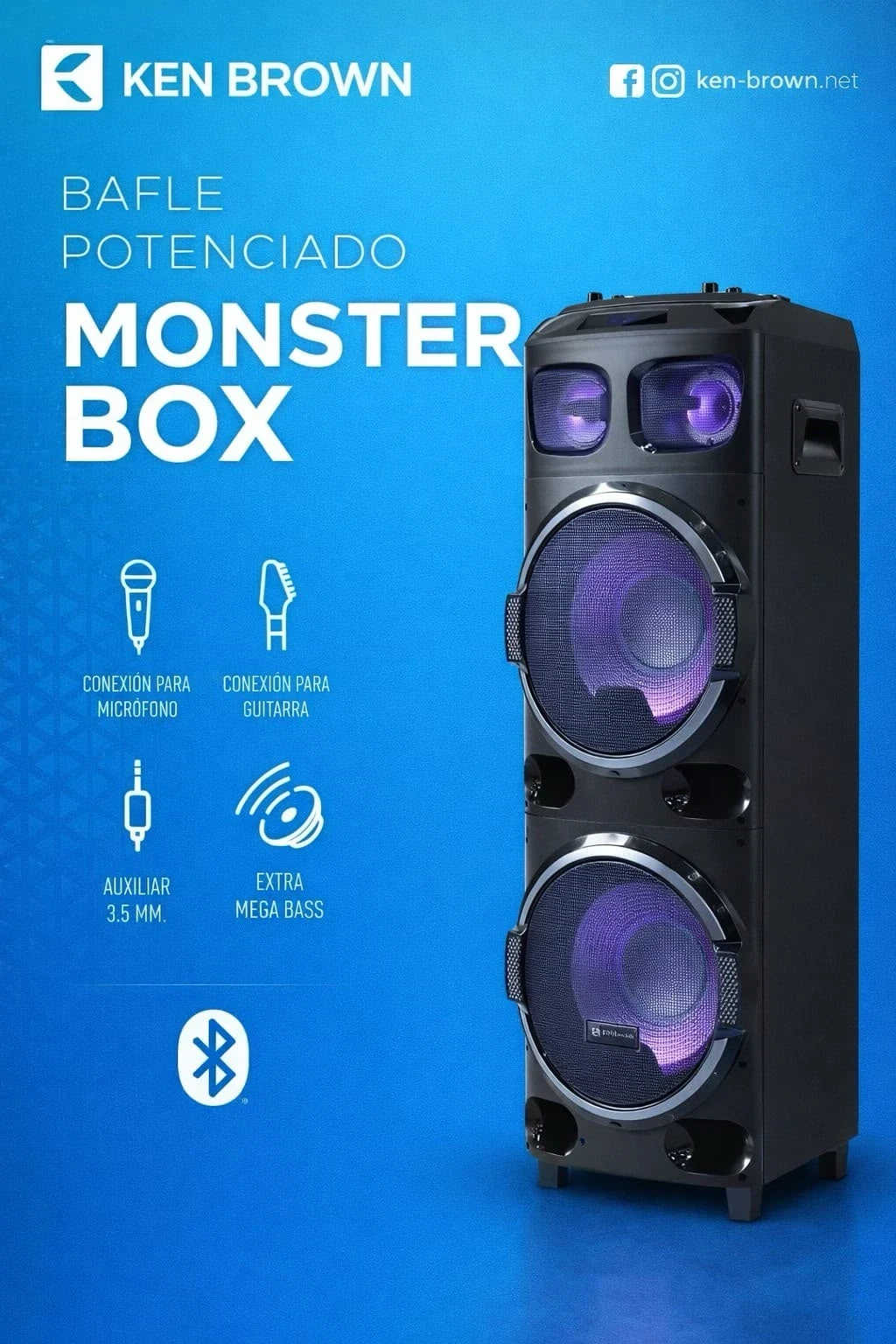 BAFLE POTENCIADO KEN BROWN MONSTERBOX