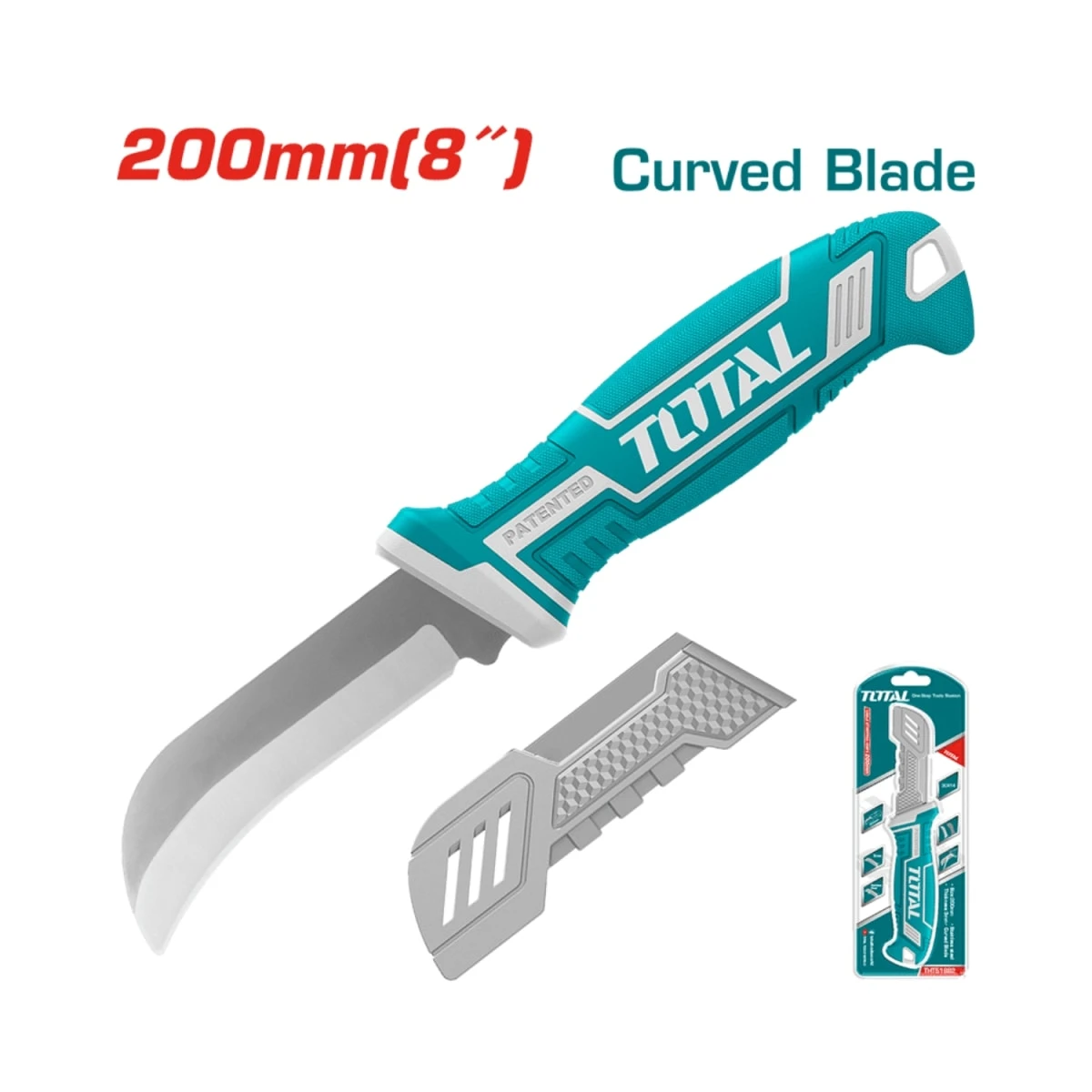 THT51882 Cuchilla pelacable curva 200mm ergonomico total 