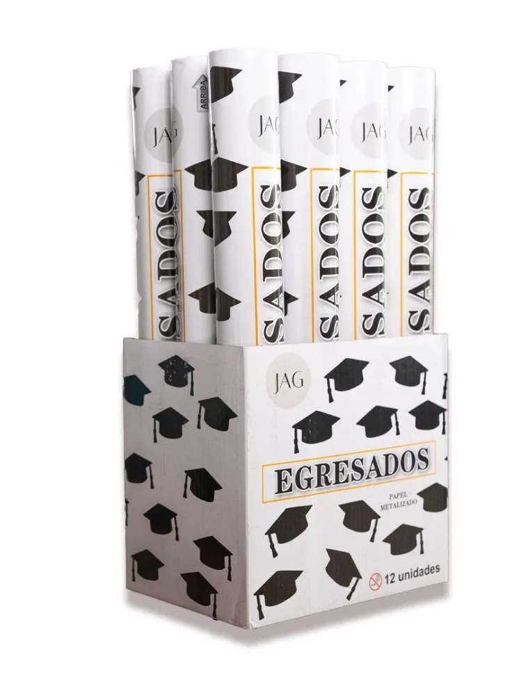 Cañon lanza papelitos 40 cm egresados negro 2