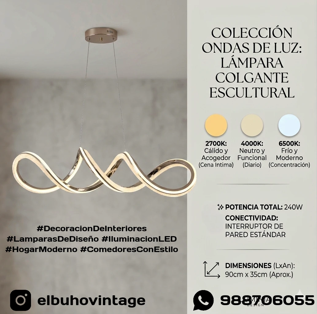 Lámpara Colgante Decorativa  2