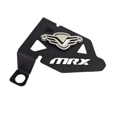 Mrx 150 protector de mordaza acero negro logo 3d cromado ML