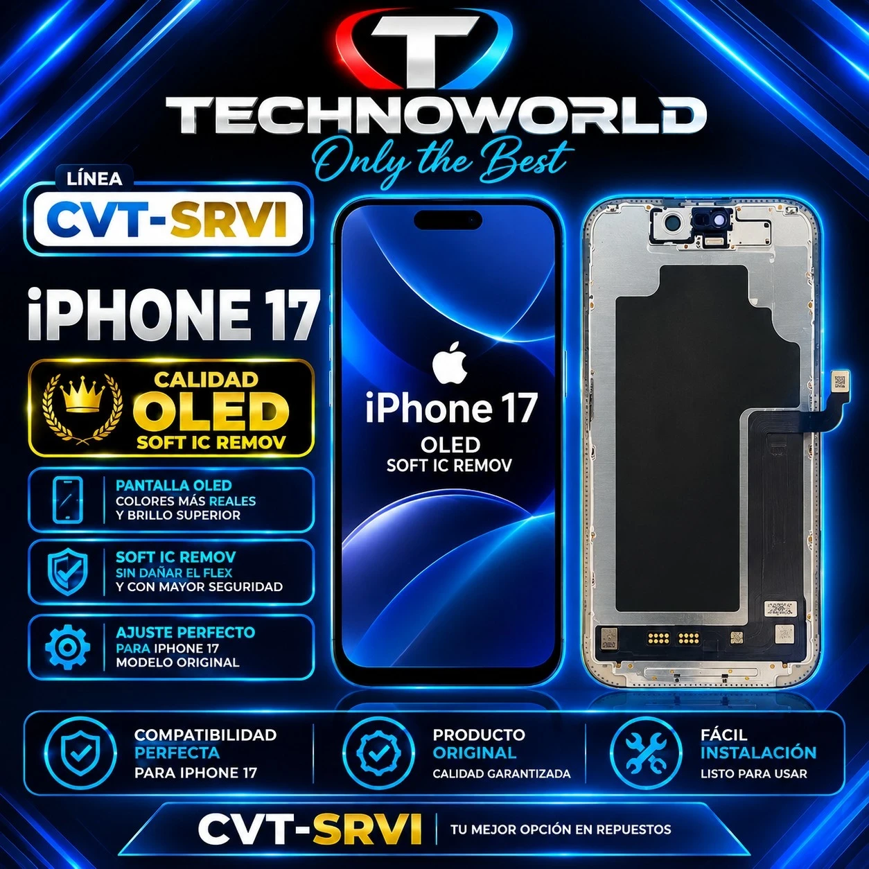 Mod Cvt Iphone 17 oled soft ic rem