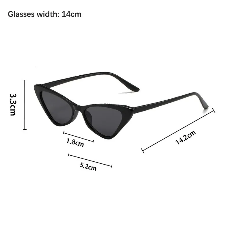 Lentes De Sol Para Mujer Ojo De Gato Verde Transparente 3