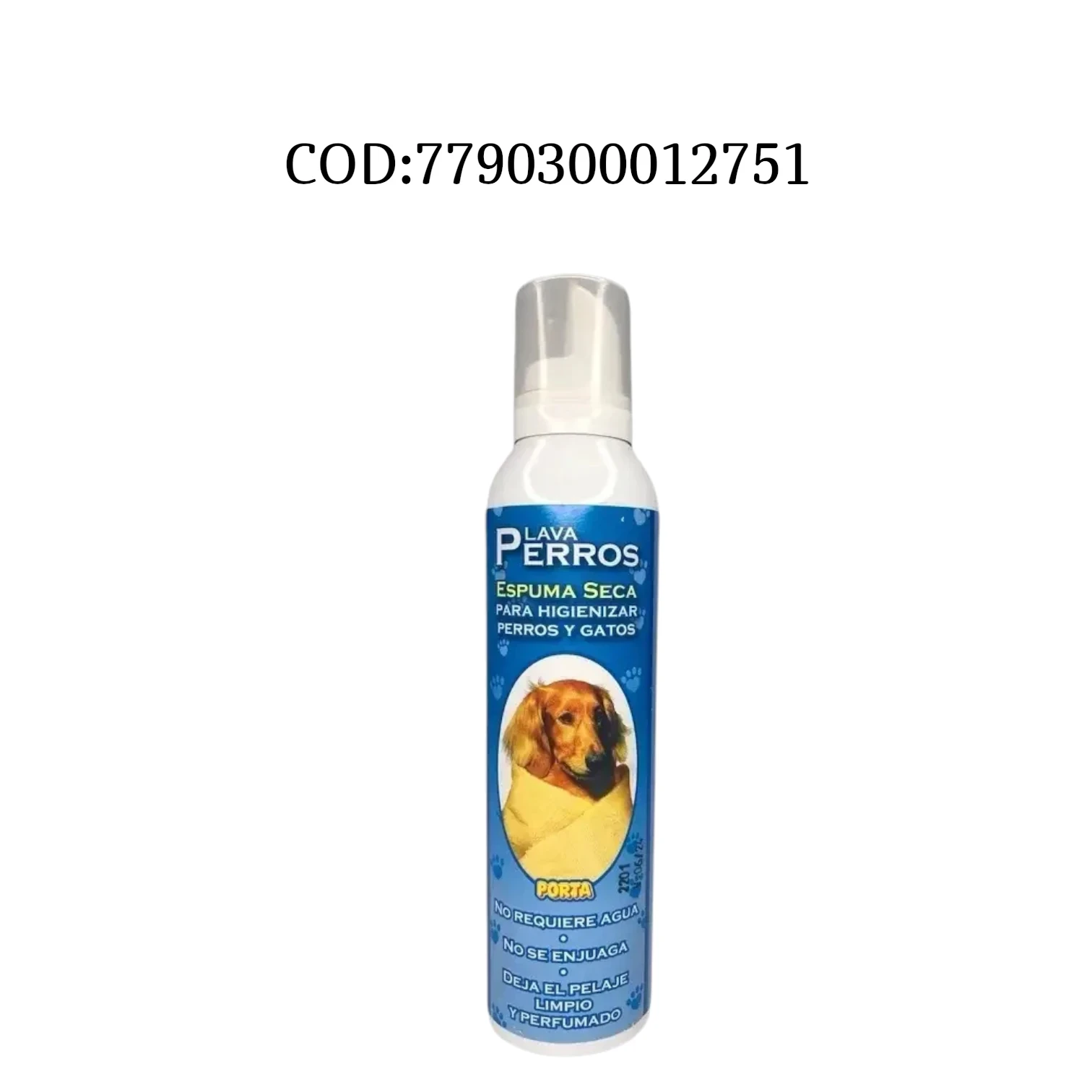 Lava perros espuma en seca
