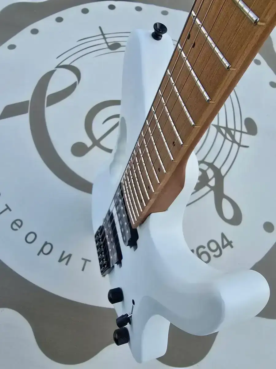 Guitarra Electrica TIERCEL HEADLESS Mate White  2