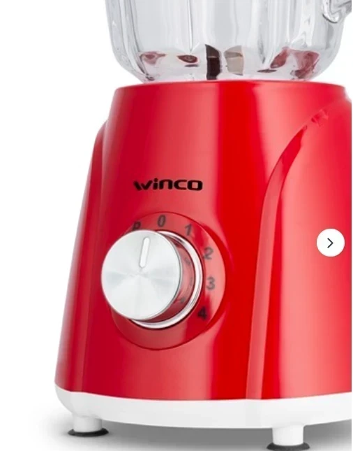 LICUADORA WINCO JARRA DE VIDRIO 1.5LTS ROJA  3