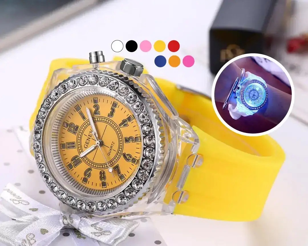 Reloj Geneva Luces Led 