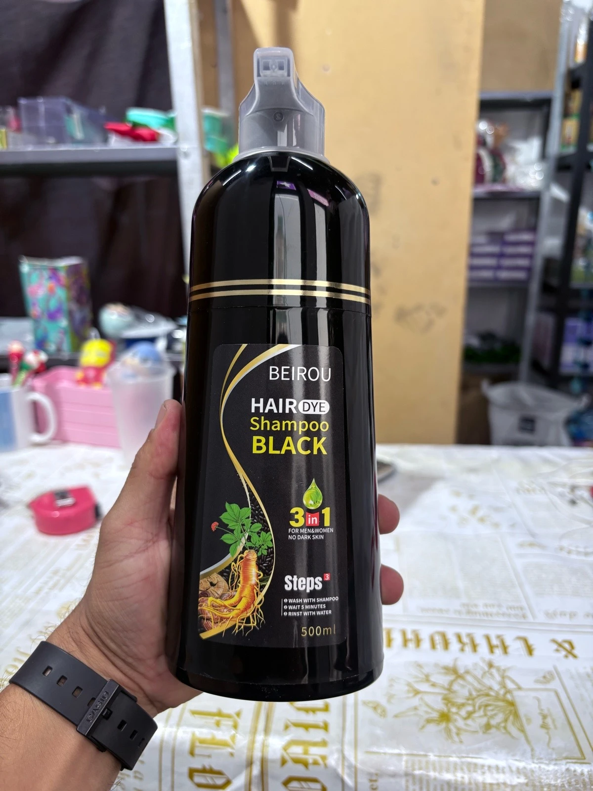shsmpoo tinte negro 500 ml  3