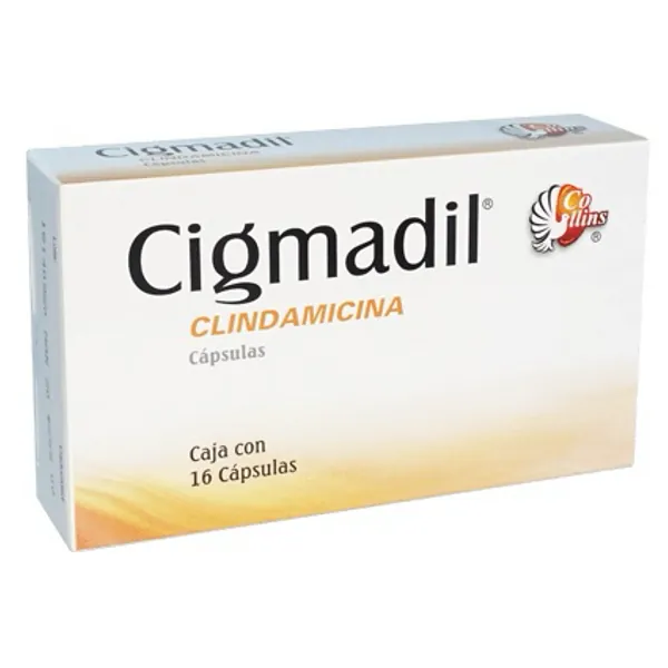 Cigmadil / clindamicina 300mg 16 capsulas