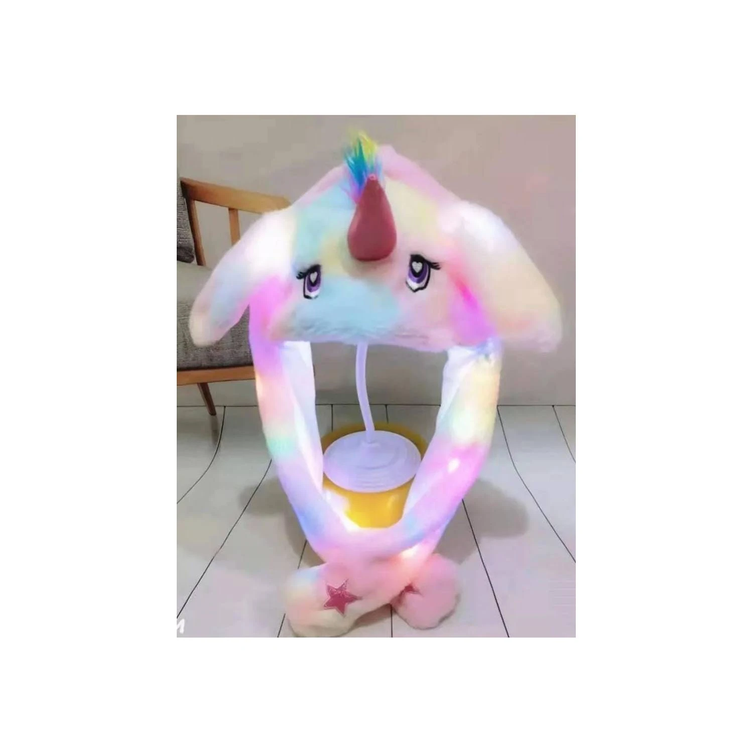 Gorro de orejas luminoso