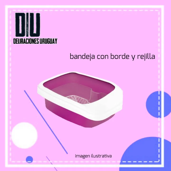 Bandeja con borde y rejilla