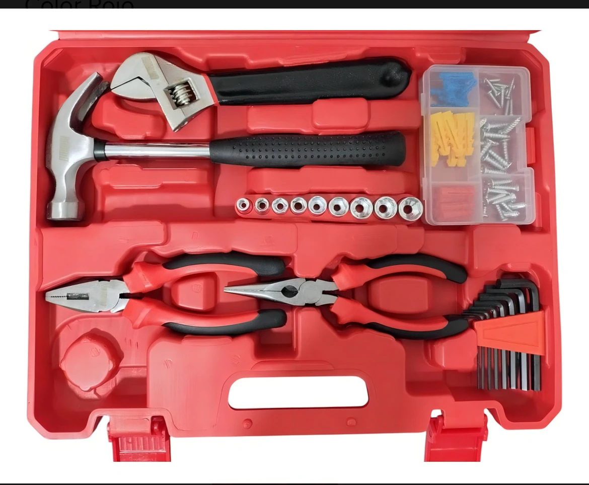 Set Herramientas 93 Piezas + Maletin Kit Completo Color Rojo 2