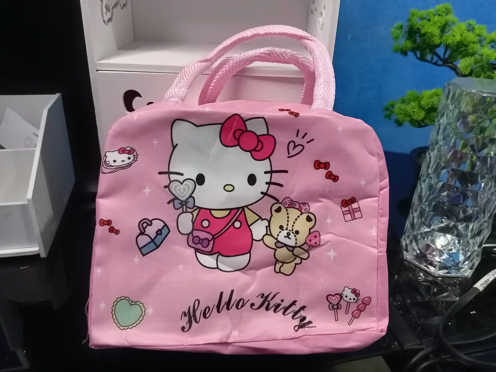 Lonchera termica stich y hello kitty  2
