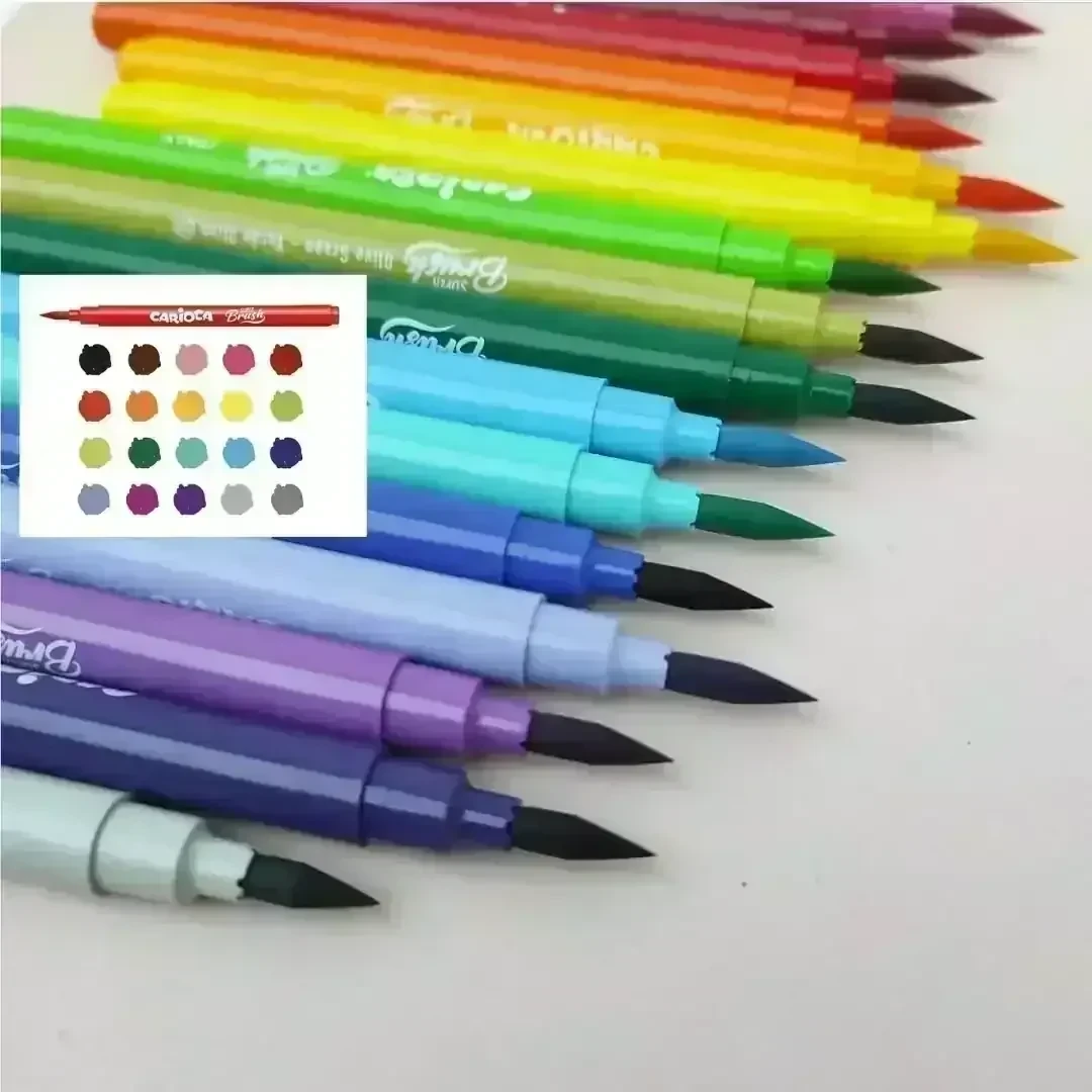 Marcador Carioca Punta Pincel Super Brush 20 2