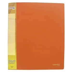 Carpeta naranja , Plástico 20 micas t/carta