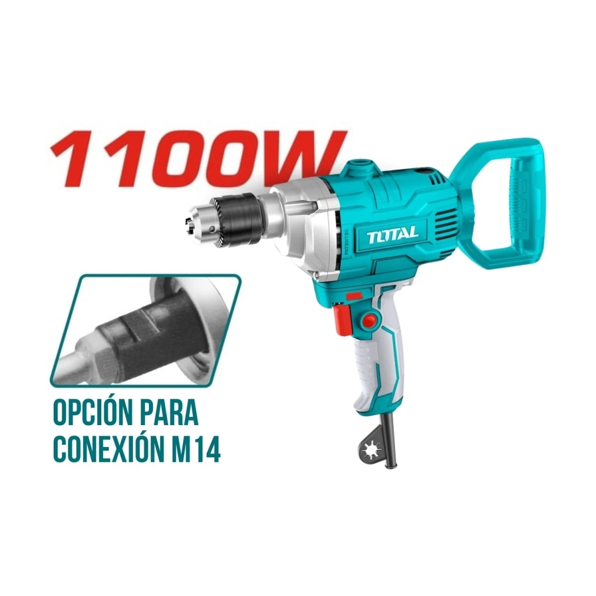 TD61106 Taladro mezclador 1100w industrial total