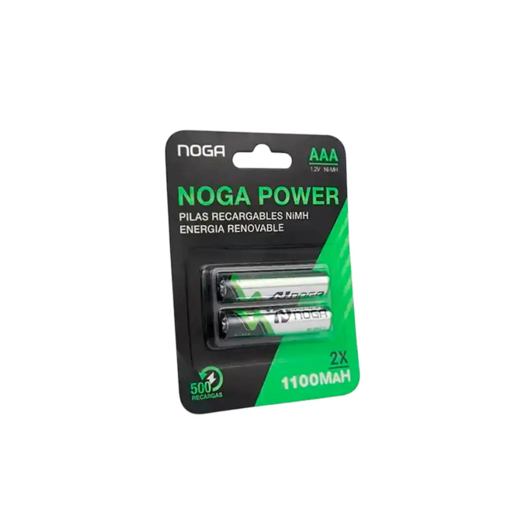 PILAS AAA RECARGABLE NOGA 1100MAH X2