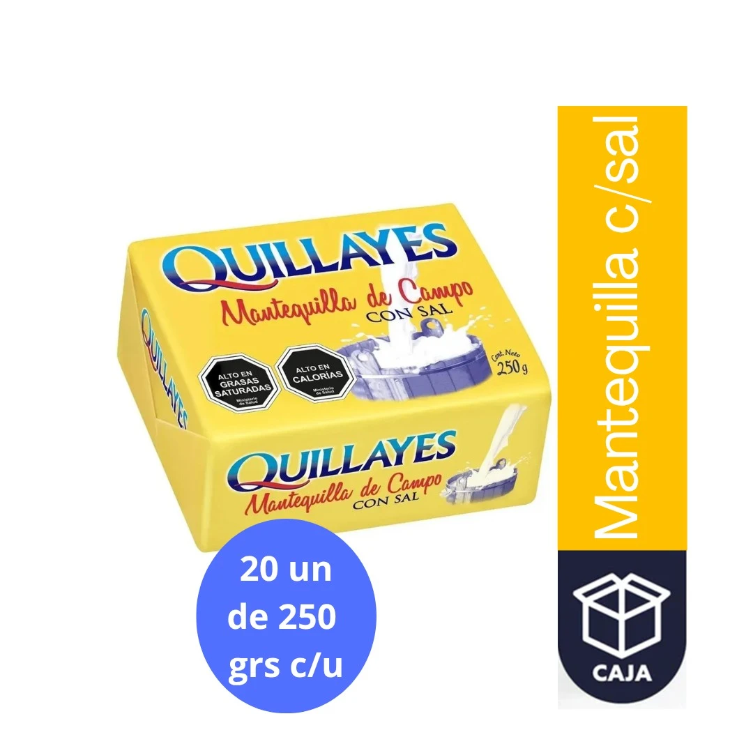 MANTEQUILLA C/SAL QLLYES 250G 20U/CJ