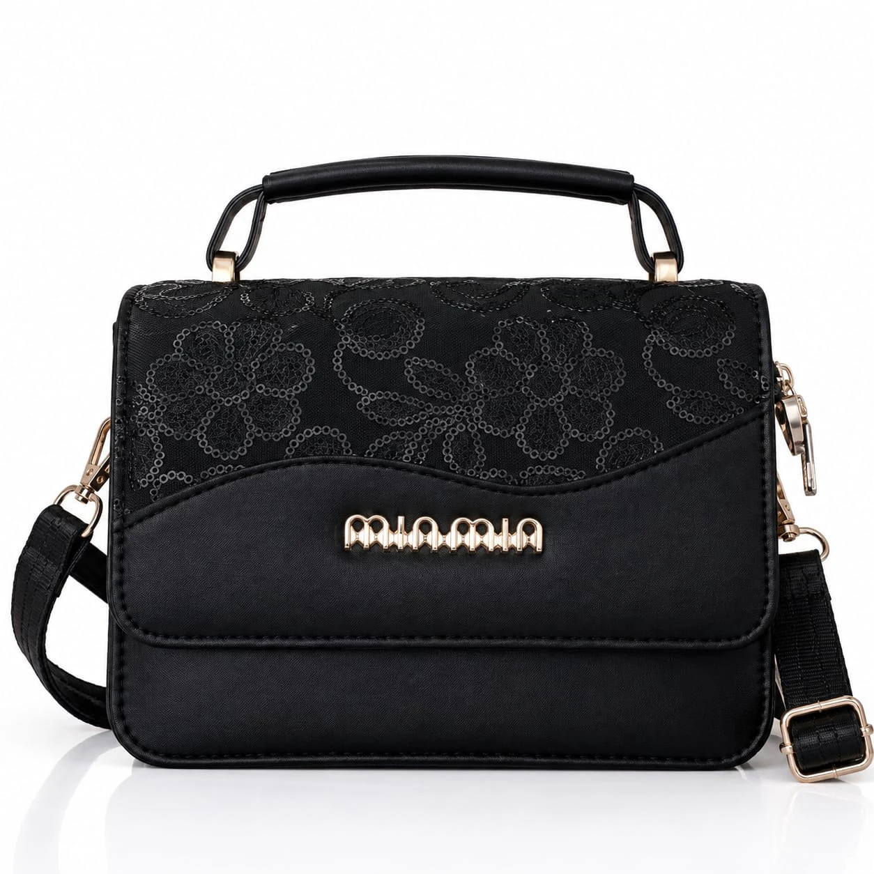 Bolso Manos Libres Negro MIAMIA