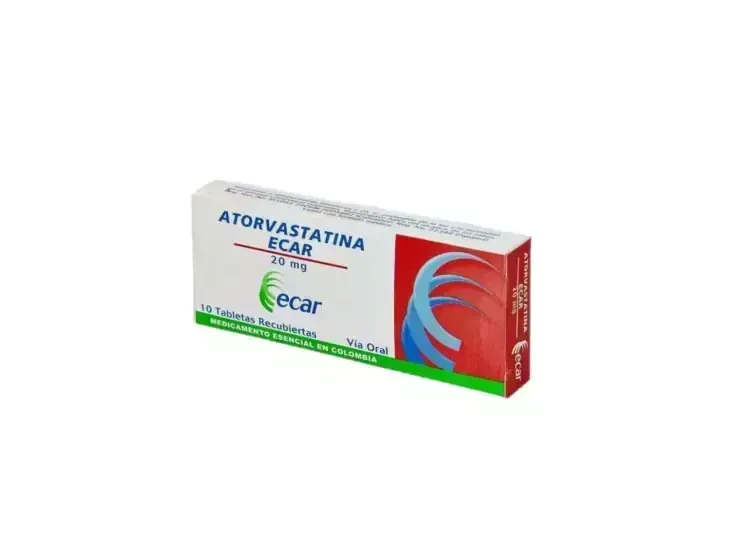 ATORVASTATINA 20 MG X 10 TBL ECAR