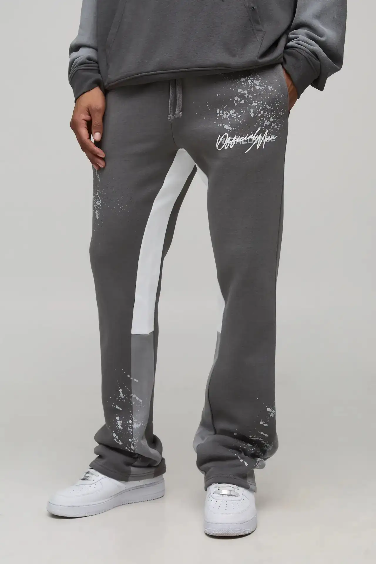 Slim Stacked Flare Jogger - Size M/L