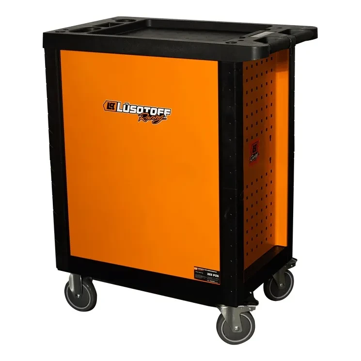Carro Gabinete Porta Herramientas 253 Pzs Lusqtoff Racing Color Naranja 4