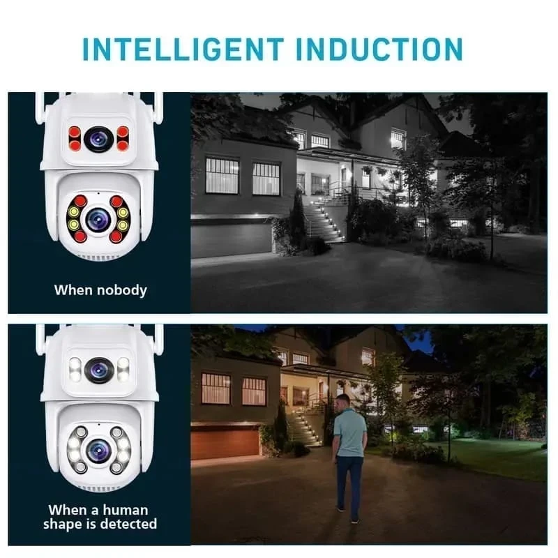 Cámara De Seguridad De 8mp Doble lente Ptz  Wifi Alarm 2
