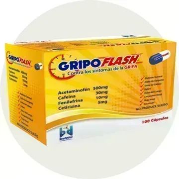 GRIPOFLASH CAP CJA X 100 ACET+CAFEI+FENI+CETI BRADYSTER