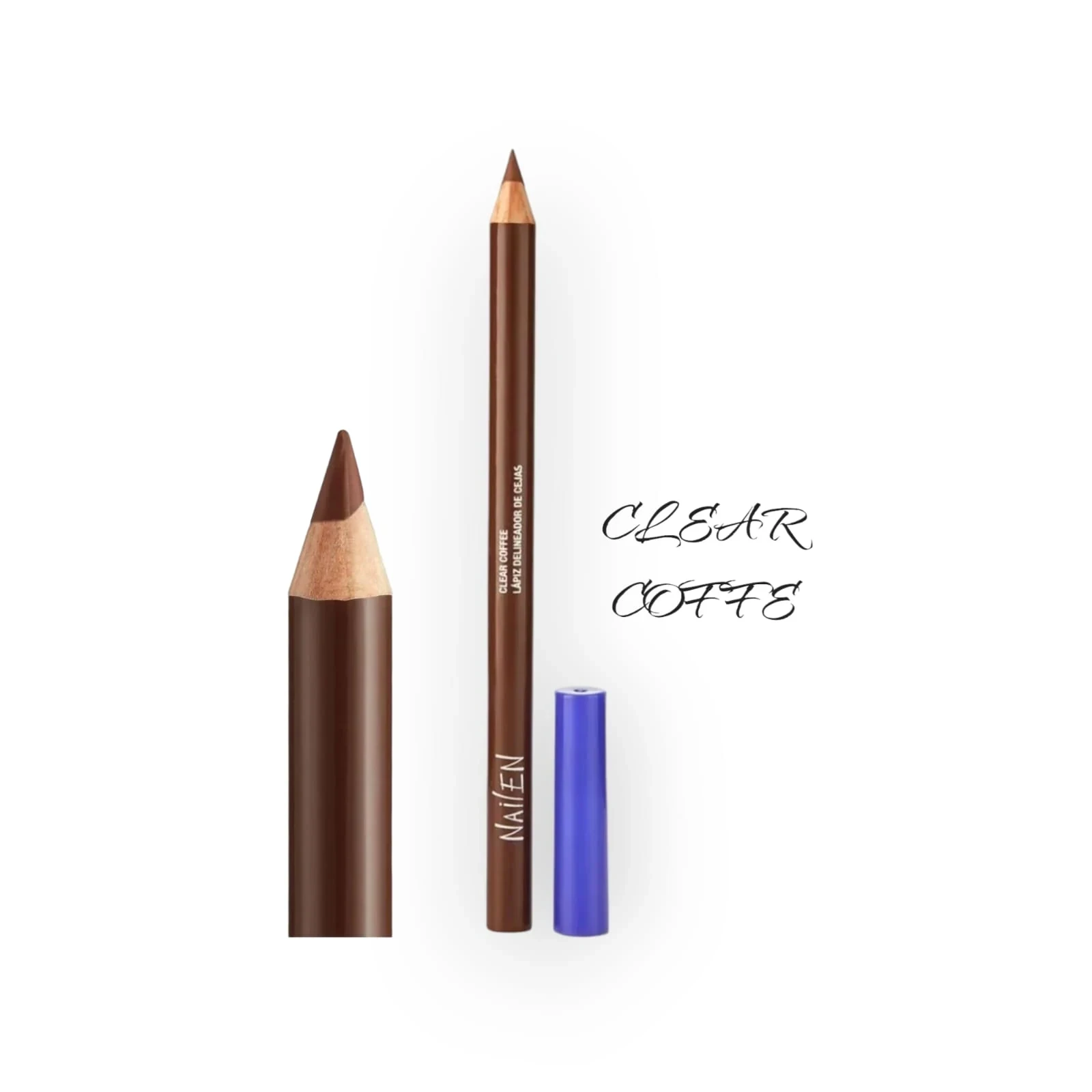 nailen lapiz madera para cejas clear coffe