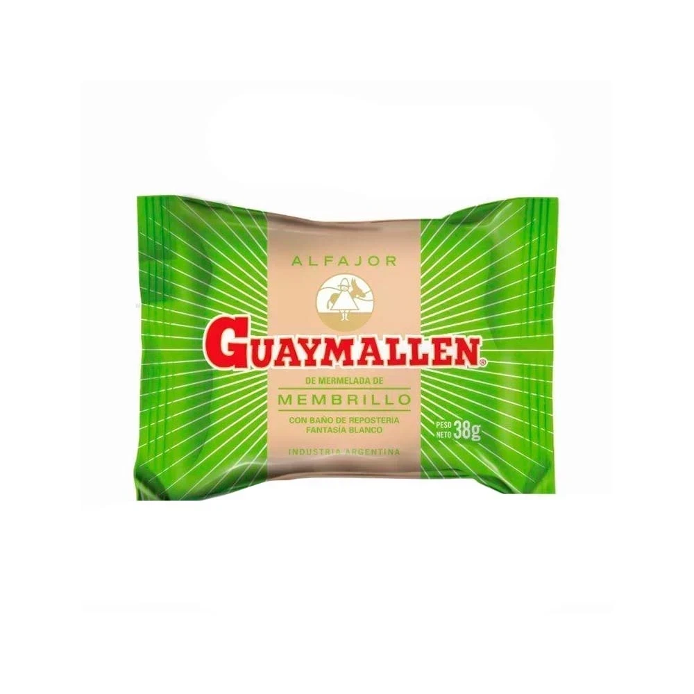 3  x ALFAJOR GUAYMAYEN FRUTA