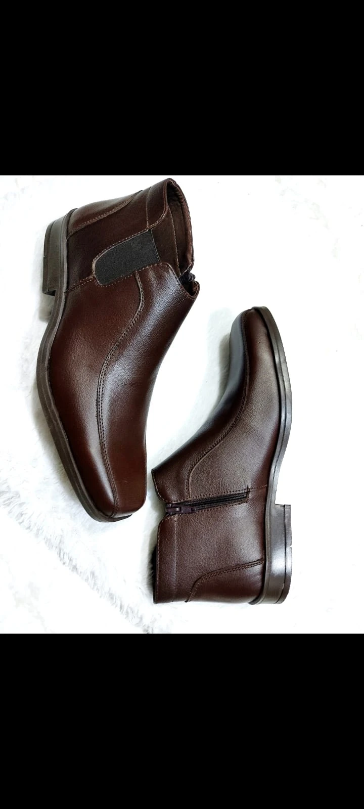 Elegante Calzado En Cuero  2