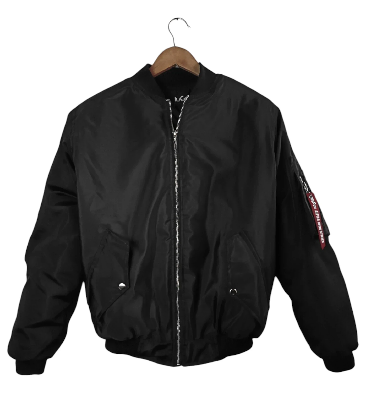 Chaqueta bomber  impermeable negro