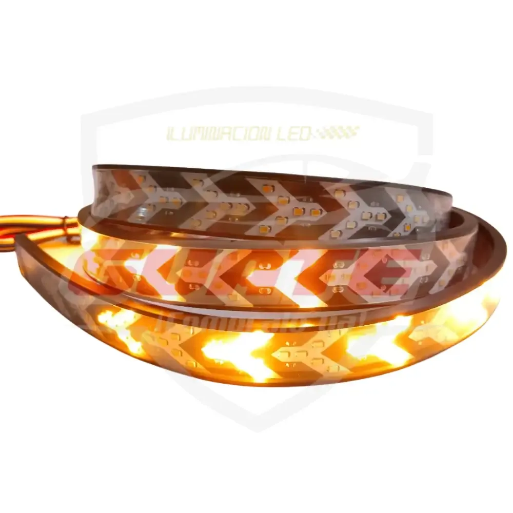 TIRA LED TRASERA O BAUL PURPURA/AMARILLO 3
