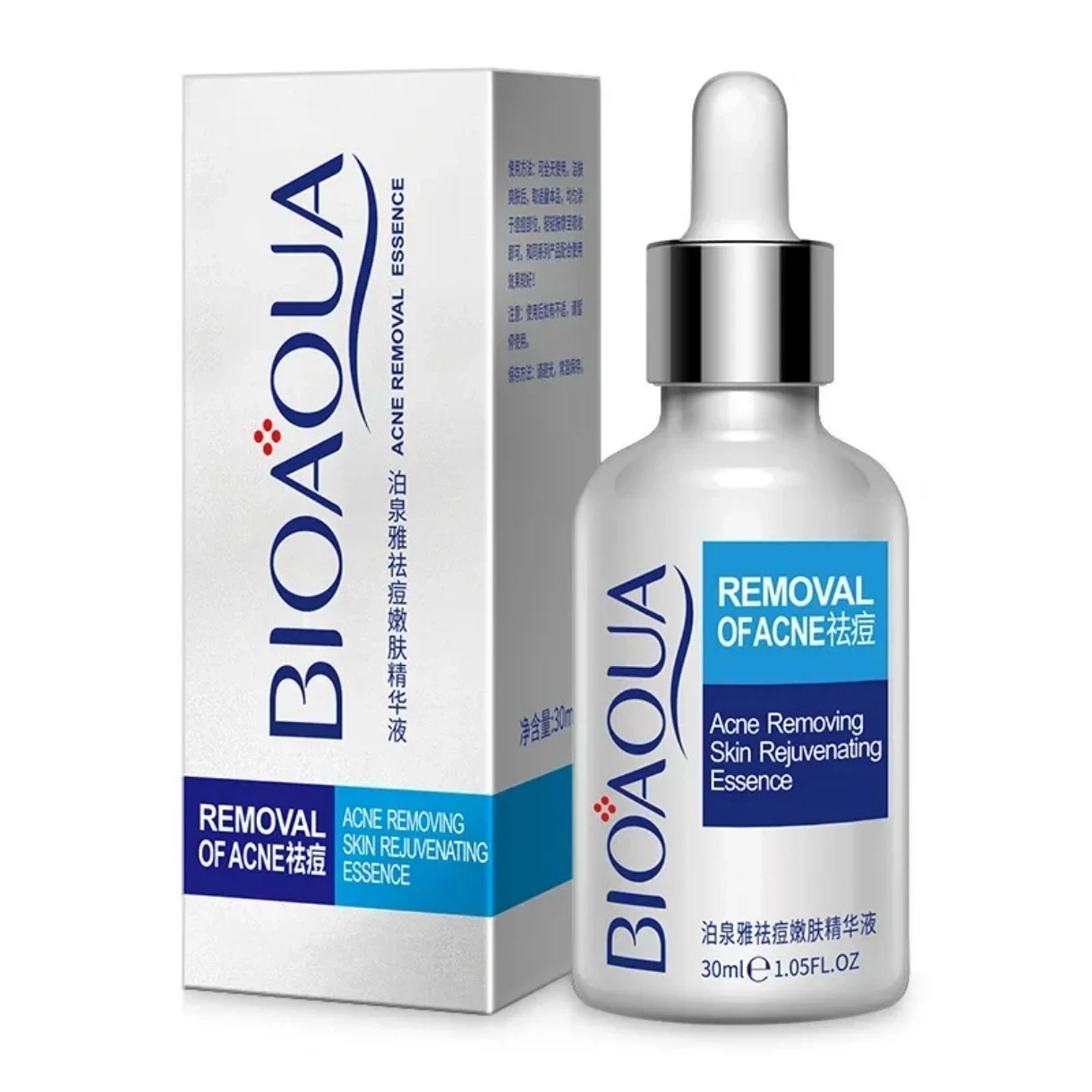 🌿 Bioaqua Acne Rejuvenation Essence — Piel más limpia, calma y renovada ☺️💖30 ml 3
