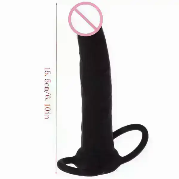 Doble Anillo con dildo A010 2