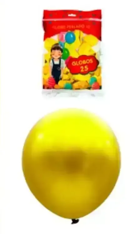 Globo latex perlado 10" x 25 unidades  2