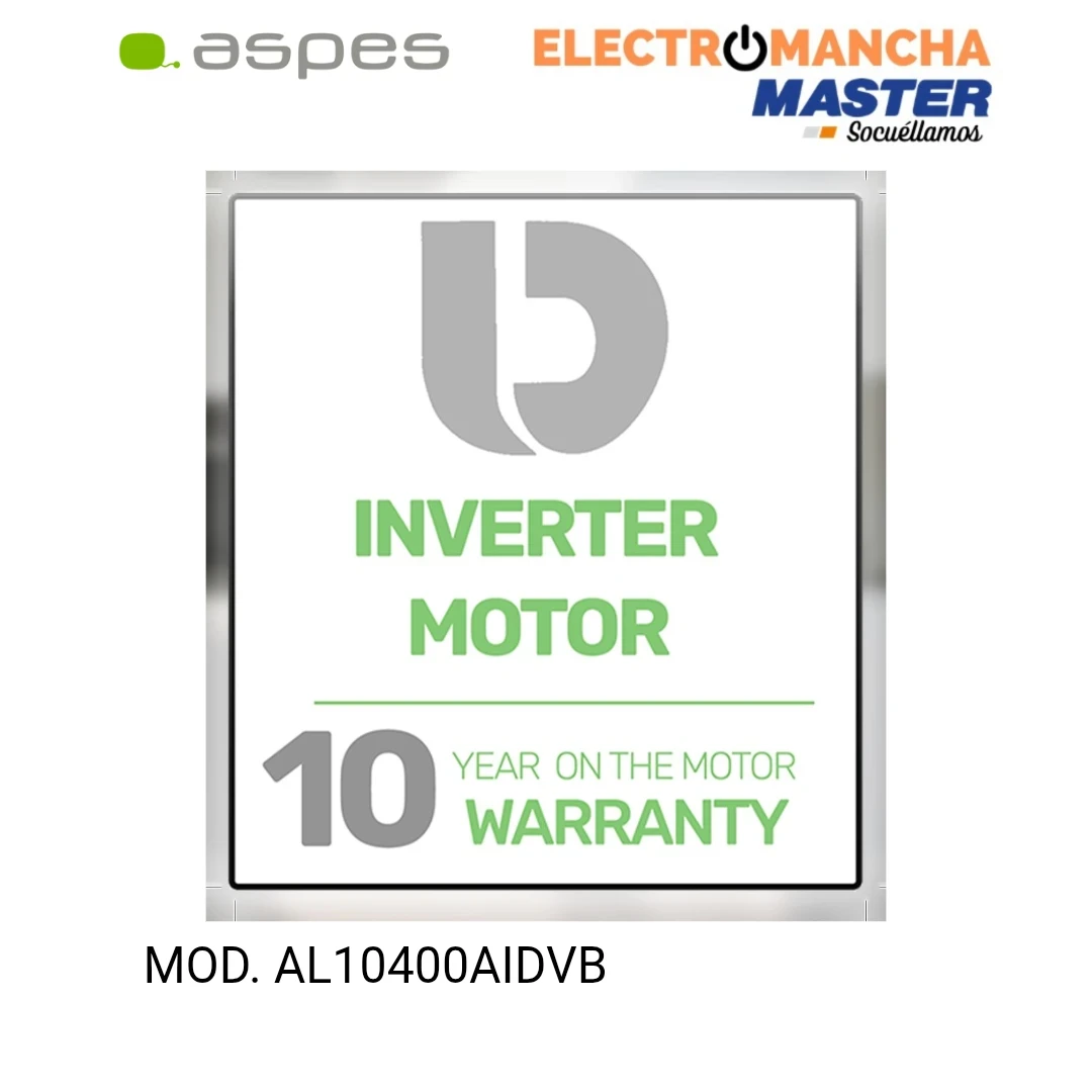 LAVADORA ASPES AL10400AIDVB 10 KILOS 1400 RPM. CLASE A  4