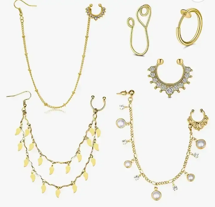 Aretes cadena 