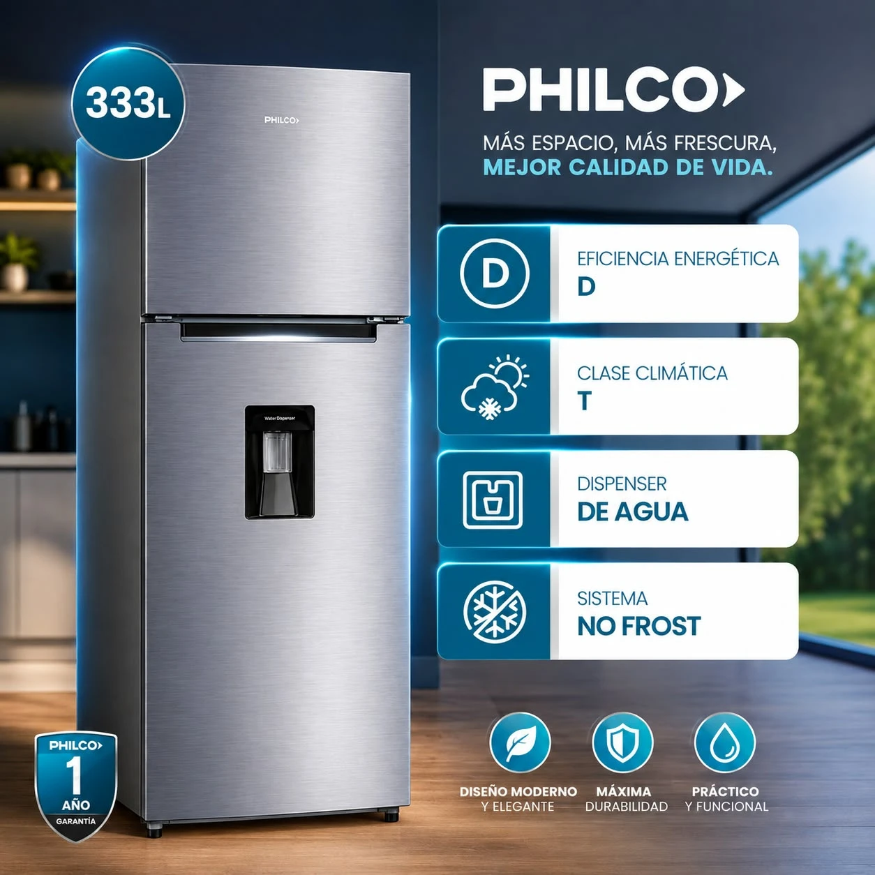 Heladera Philco PHNT367XD