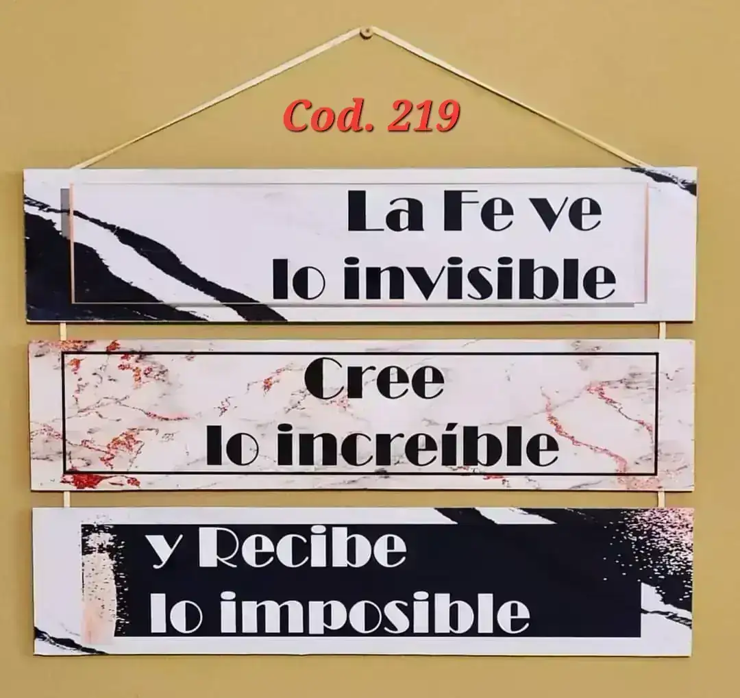 Cuadro chico x 3. Cód. 219