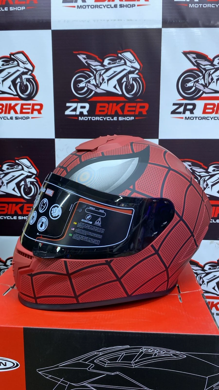 CASCO INTEGRAL SOMAN SPIDERMAN