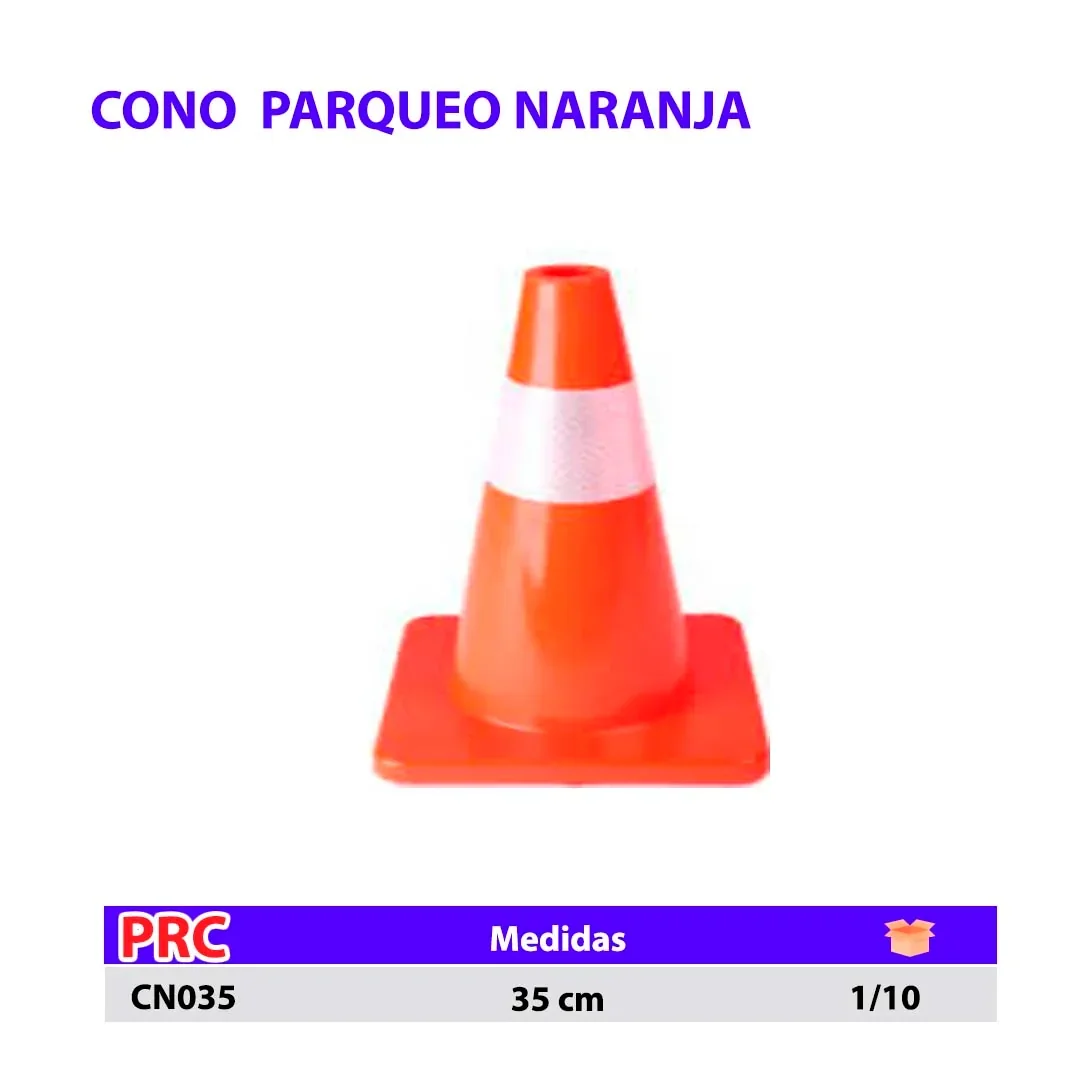 CONO  PARQUEO NARANJA 35 cm