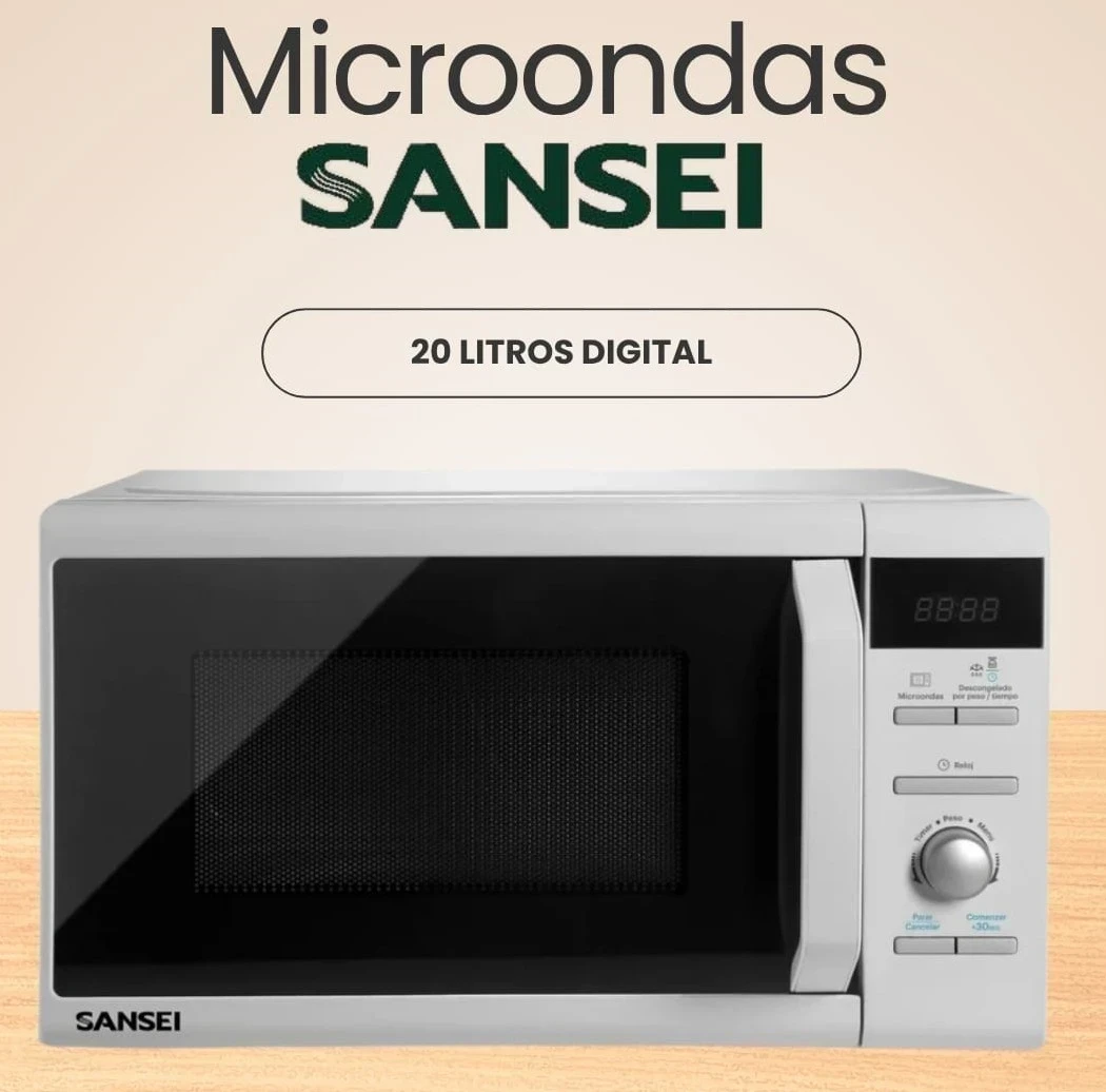 ✨ *MICROONDAS SANSEI 20 LTS *