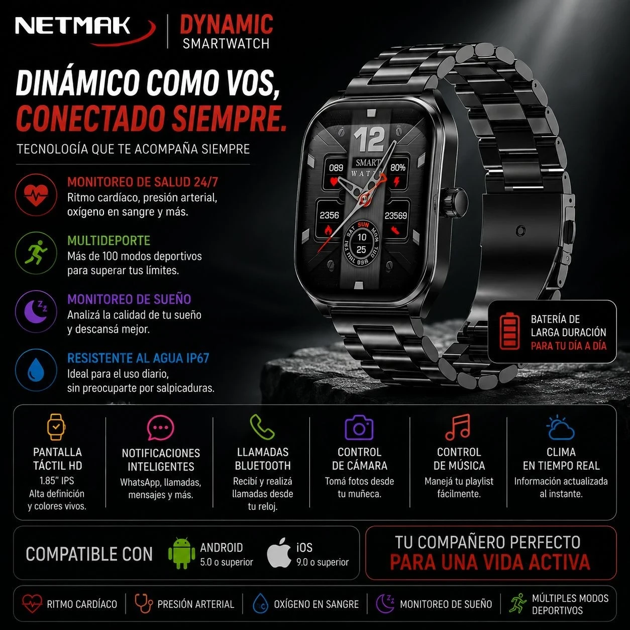 SMARTWATCH NETMAK DYNAMIC