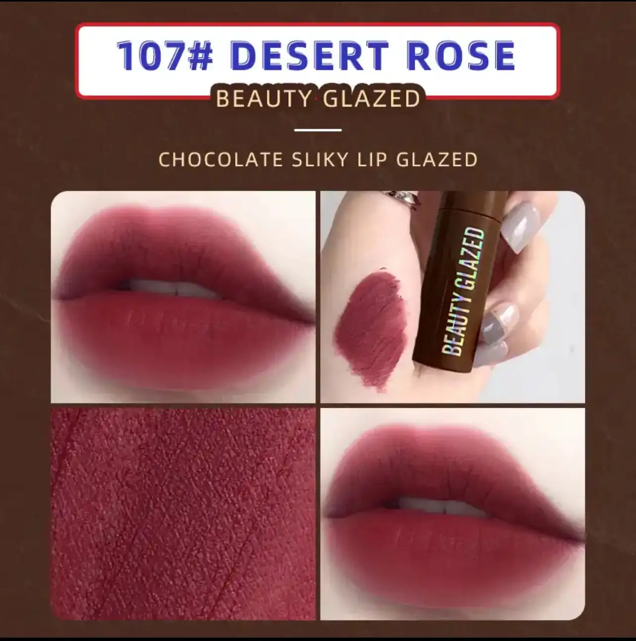 Labial Chocolate Mate🍫 Beauty Glazed ✨