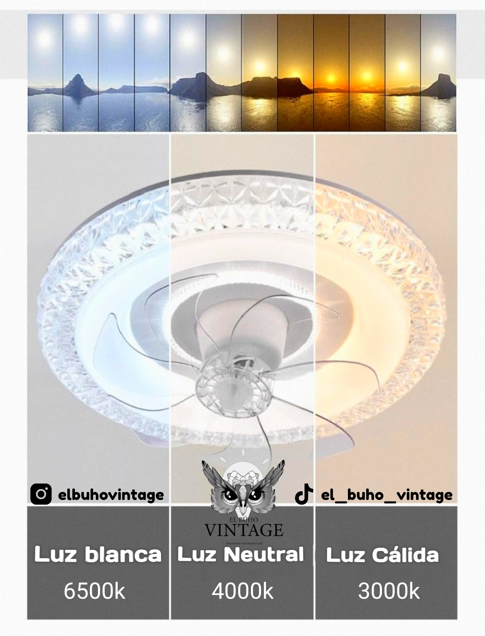 Foco Ventilador LED 60w 2